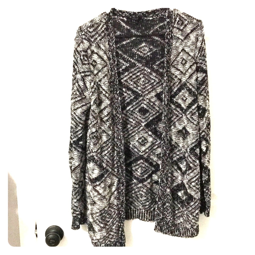 Aztec print cardigan